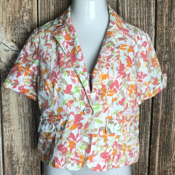 Hearts of Palm Women's 1 Button Denim Blazer 14P - Picture 1 of 3